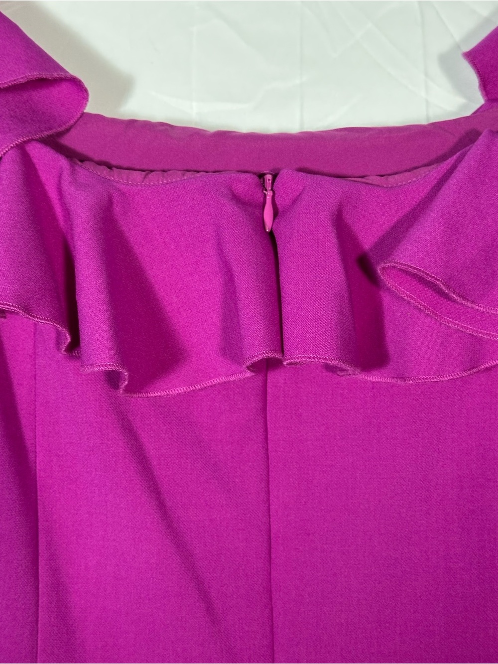 French Connection Fuchsia Ruffle-Trim dress - Picture 10 of 10